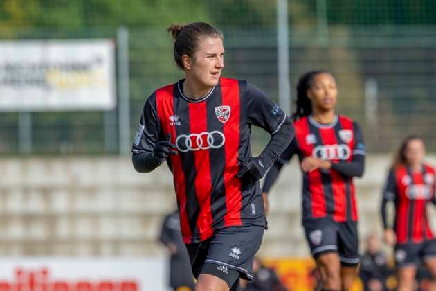 Ingolstadt, Germany 19 October 2025 2 BL Women 2025 2026 FC Ingolstadt 04 vs Eintracht Frankfurt II In the picture Anna Lena Fritz FCI Audi Sportpark Bayern Copyright: xFotostandx xSchäferx
