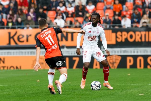 FC Lorient v Stade Brestois 29 - Ligue 1 McDonald s 2025 2026 02 Bradley LOCKO (sb29) during the Ligue 1 McDonald s match between Lorient and Brest at Stade du Moustoir on October 19, 2025 in Lorient, France. Lorient France  Copyright: xFEPx 776348157