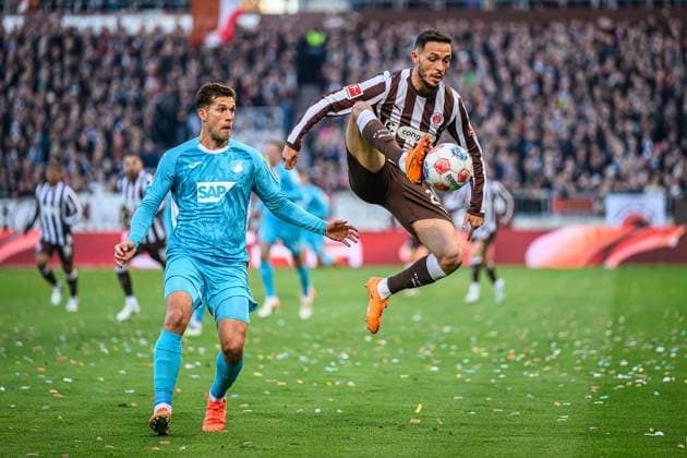 Football, 1. BL, FC St Pauli - TSG Hoffenheim