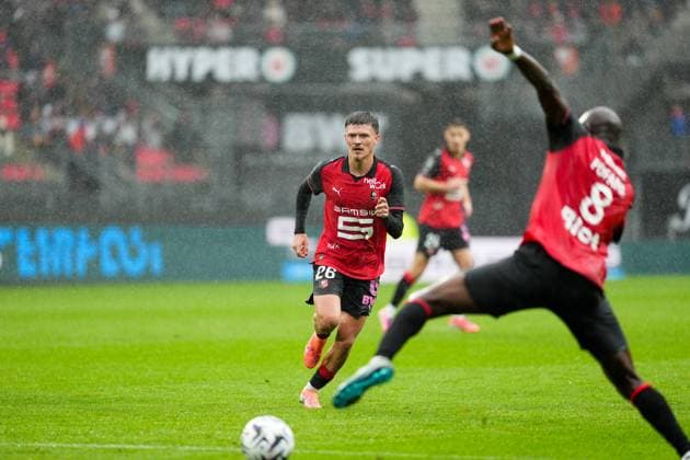 Stade Rennais FC v AJ Auxerre - Ligue 1 McDonald s 2025 2026 26 Quentin MERLIN (srfc) during the Ligue 1 McDonald s match between Rennes and Auxerre at Roazhon Park on October 19, 2025 in Rennes, France. Rennes France  Copyright: xFEPx 776348165