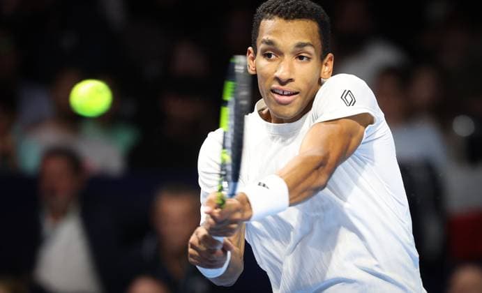 Canadian Felix Auger-Aliassime pictured in action during the European Open ATP, Tennis Herren tennis tournament in Brussels, on Sunday 19 October 2025. This year s edition of the tournament is taking place from 12 to 19 October 2025. VIRGINIExLEFOUR  x137307831x