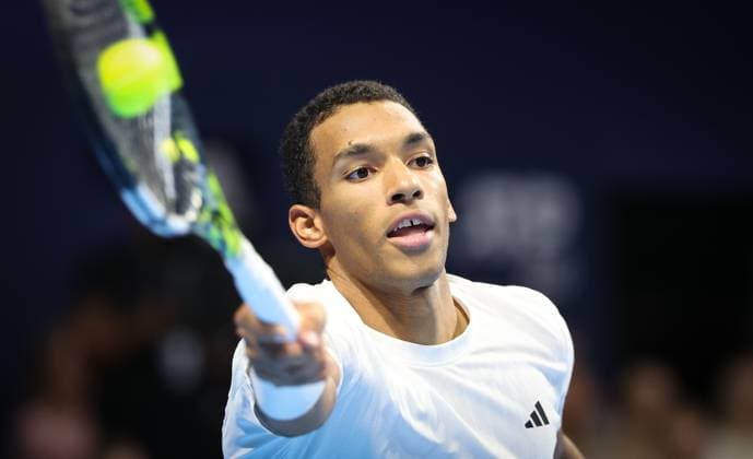 Canadian Felix Auger-Aliassime pictured in action during the European Open ATP, Tennis Herren tennis tournament in Brussels, on Sunday 19 October 2025. This year s edition of the tournament is taking place from 12 to 19 October 2025. VIRGINIExLEFOUR  x137307838x