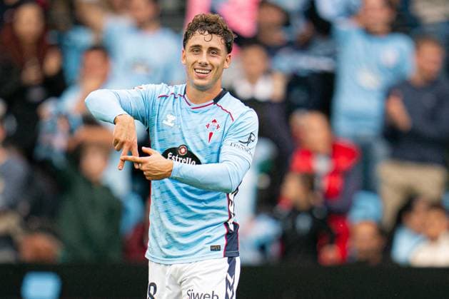 Fußball, Spanien, Celta de Vigo - Real Sociedad San Sebastian ESP: RC Celta and Real Sociedad. La Liga EA Sports. Date 9 Pablo Duran of RC Celta celebrates after scoring goal during the La Liga EA Sports match between RC Celta and Real Sociedad played at Abanca Balaidos Stadium on October 19, 2025 in Vigo, Spain. kpng Copyright: xPedroxMinax xPRESSINx PM_251019_CEL_RSO_2526_785