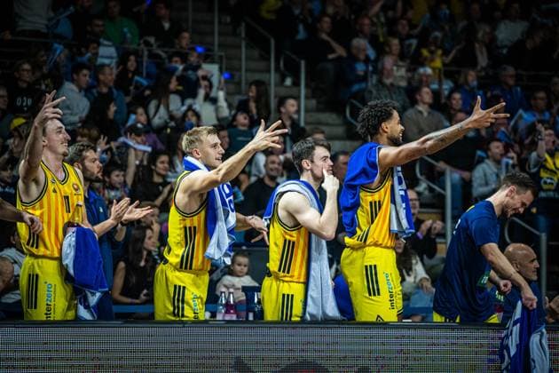 Basketball Berlin 19 10 2025 Season 2025 2026 BBL Cup Round of 16 Alba Berlin ratiopharm ulm jubel Alba