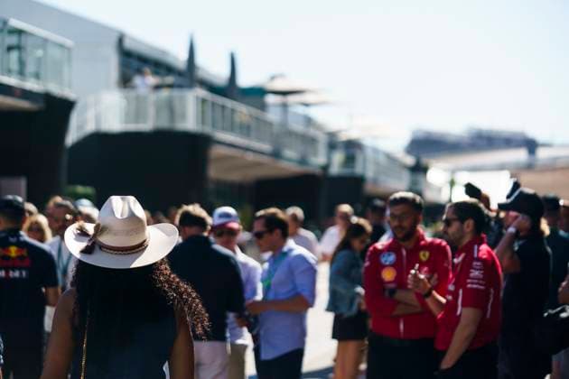 The paddock is seen during the Formula One United States Grand Prix at the Circuit of the Americas in Austin, Texas on Sunday, October 19, 2025.  AUS2025101910 GREGxNASH