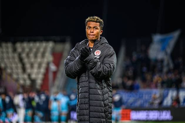 Soccer I Men I Season 2025 2026 I Bundesliga I Matchday 7 I FC St Pauli TSG 1899 Hoffenheim I 19 10 2025 Joel Chima Fujita 16, FC St Pauli Hamburg Millerntor Stadion Hamburg Germany Copyright: xLobecax xHenningxRohlfsx