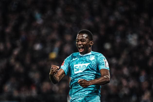 Soccer Men Season 2025 2026 Soccer Bundesliga 07 Matchday FC St Pauli vs TSG Hoffenheim 19 10 2025 Goal celebration of Bazoumana Toure 29, TSG Hoffenheim Hamburg Millerntor Stadion Hamburg Germany