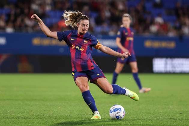 October 19, 2025, Sant Joan Despi, Barcelona, Spain: Alexia Putellas Segura of FC Barcelona, Barca in action during the Spanish Women league, Liga F, football match played between FC Barcelona and Granada CF at Johan Cruyff Stadium on October 19, 2025 in Sant Joan Despi, Barcelona. Sant Joan Despi Spain - ZUMAa181 20251019_zaa_a181_270 Copyright: xJavierxBorregox