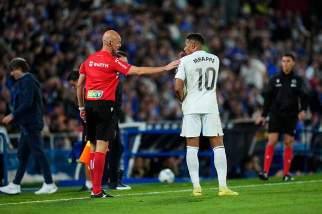 ESP: Getafe CF - Real Madrid CF. La Liga EA Sports. Date 9 Kylian Mbappe of Real Madrid CF during the La Liga EA Sports match between Getafe CF and Real Madrid CF played at Coliseum Stadium on October 19, 2025 in Madrid. kpng Copyright: xCesarxCebollax xPRESSINx PS_2501019_GET_RMA_2526_012