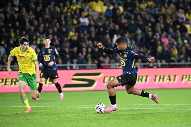 FC Nantes v Lille OSC - Ligue 1 McDonald s 2025 2026 29 Hamza IGAMANE (losc) during the Ligue 1 McDonald s match between Nantes and Lille at Stade de la Beaujoire on October 19, 2025 in Nantes, France. ( Nantes France  Copyright: xFEPx 776348158