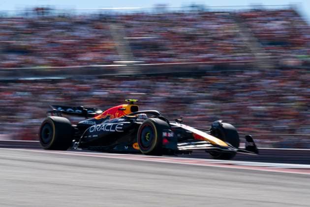 Dutch Formula One driver Max Verstappen of Red Bull Racing in action during the Formula One United States Grand Prix at the Circuit of the Americas in Austin, Texas on Sunday, October 19, 2025.  AUS2025101932 GREGxNASH