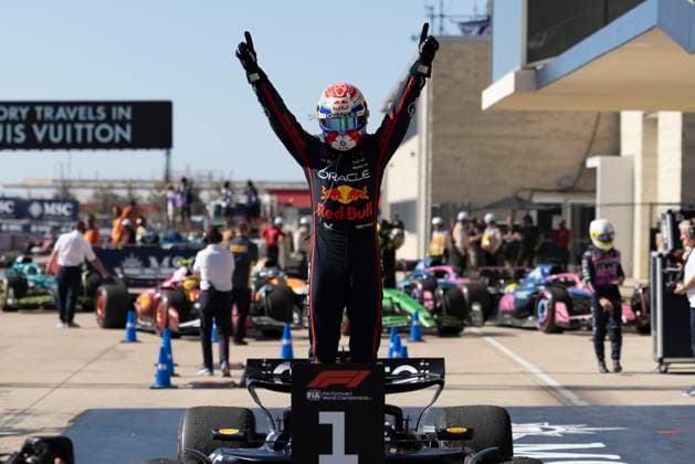 Formula 1 MSC Cruises United States Grand Prix 2025 Joseph Pinchin OVERTAKE MAXPPP - Austin 19 10 2025 RACE WINNER CELEBRATION 01 VERSTAPPEN Max (nld), Oracle Red Bull Racing, portrait at the Formula 1 MSC Cruises United States Grand Prix 2025, the 19th round of the 2025 FIA Formula 1 World Championship, WM, Weltmeisterschaft at the Circuit of The Americas in Austin, Texas, United States, from October 16 to 19, 2025 Austin Circuit of The Americas United States  Copyright: xOVERTAKE MAXPPPxJosephxPinchinx OVT202510209091 OVT202510209091