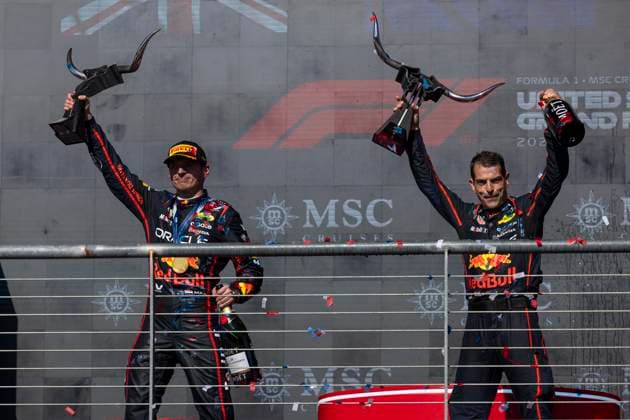 Formula 1 MSC Cruises United States Grand Prix 2025 Joseph Pinchin OVERTAKE MAXPPP - Austin 19 10 2025 PODIUM 01 VERSTAPPEN Max (nld), Oracle Red Bull Racing, portrait at the Formula 1 MSC Cruises United States Grand Prix 2025, the 19th round of the 2025 FIA Formula 1 World Championship, WM, Weltmeisterschaft at the Circuit of The Americas in Austin, Texas, United States, from October 16 to 19, 2025 Austin Circuit of The Americas United States  Copyright: xOVERTAKE MAXPPPxJosephxPinchinx OVT202510209101 OVT202510209101