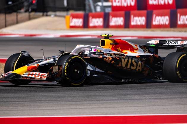 Oct 19, 2025. Liam Lawson (30) of the Racing Bulls Team in action at the Formula 1 MSC Cruises United States Grand Prix, Circuit of the Americas in Austin, Texas. Winner is Max Verstappen (1), Lando Norris (4) comes in 2nd and Charles Leclerc (16) is in third place. CSM Austin USA - ZUMAc04_ 20251019_zma_c04_130 Copyright: xRobertxBackmanx