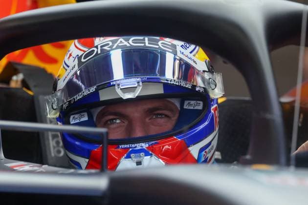 AUSTIN, TX - OCTOBER 19: Oracle Red Bull Racing driver Max Verstappen (1) of the Netherlands sits in his car in the garage before the Formula 1 MSC Cruises United States Grand Prix on October 19, 2025, at Circuit of The Americas in Austin, Texas. (Photo by David Buono Icon Sportswire) AUTO: OCT 19 F1 United States Grand Prix EDITORIAL USE ONLY Icon2510190381