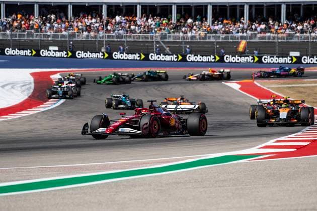 October 19, 2025: Charles Leclerc (16) with Scuderia Ferrari HP Team in action final race at the Formula 1 MSC Cruises United States Grand Prix, Circuit of the Americas. Austin, Texas. CSM Austin United States of America - ZUMAc04_ 20251019_faf_c04_006 Copyright: xMarioxCantux