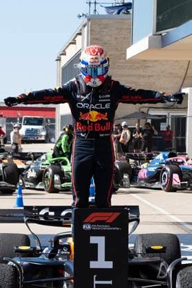 October 19, 2025: Max Verstappen (1) with ORACLE Red Bull Racing Team winning the Formula 1 MSC Cruises United States Grand Prix, Circuit of the Americas. Austin, Texas. CSM Austin United States of America - ZUMAc04_ 20251019_faf_c04_008 Copyright: xMarioxCantux