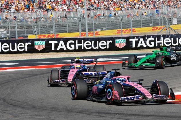 19.10.2025, Circuit of The Americas, Austin, FORMULA 1 MSC CRUISES UNITED STATES GRAND PRIX 2025 , im Bild Pierre Gasly (FRA), BWT Alpine F1 Team, Franco Colapinto (ARG), Gabriel Bortoleto (BRA), Stake F1 Team Kick Sauber (Photo by Hasan Bratic DeFodi Images) 19 10 2025, Circuit of The Americas, Austin, FORMULA 1 MSC CRUISES UNITED STATES GRAND PRIX 2025 , in the picture Pierre Gasly FRA , BWT Alpine F1 Team, Franco Colapinto ARG , Gabriel Bortoleto BRA , Stake F1 Team Kick Sauber Photo by Hasan Bratic DeFodi Images