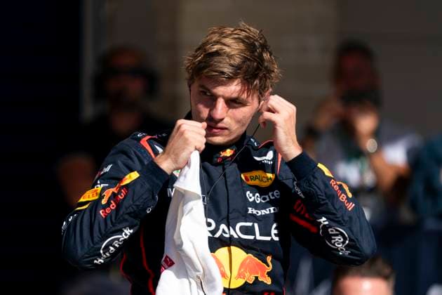 Dutch Formula One driver Max Verstappen of Red Bull Racing is seen after winning the Formula One United States Grand Prix at the Circuit of the Americas in Austin, Texas on Sunday, October 19, 2025.  AUS2025101989 GREGxNASH