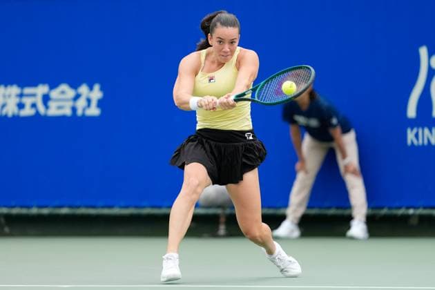 Tereza Valentova (CZE), OCTOBER 19, 2025 - Tennis : Singles Final Match at Morita Tennis Center Utsubo during Kinoshita Group Japan Open Tennis Championships 2025 in Osaka, Japan. Noxthirdxpartyxsales  aflo_307436372
