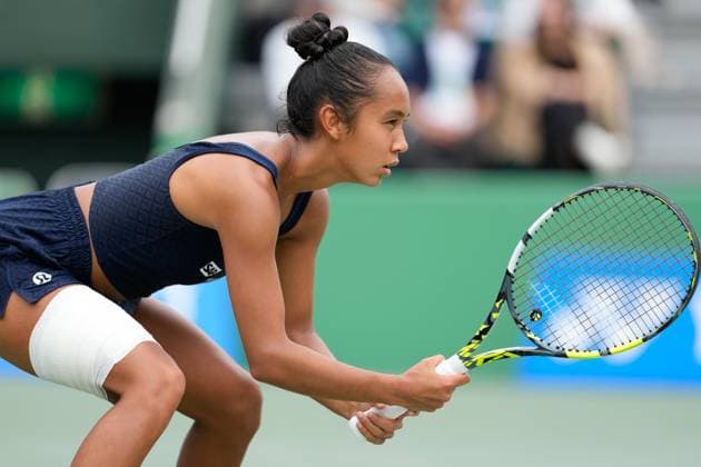 Leylah Fernandez (CAN), OCTOBER 19, 2025 - Tennis : Singles Final Match at Morita Tennis Center Utsubo during Kinoshita Group Japan Open Tennis Championships 2025 in Osaka, Japan. Noxthirdxpartyxsales  aflo_307436395