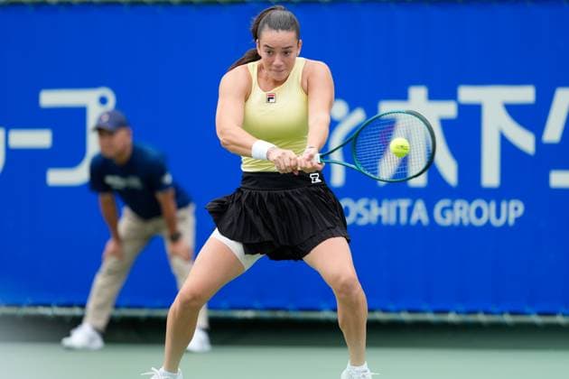 Tereza Valentova (CZE), OCTOBER 19, 2025 - Tennis : Singles Final Match at Morita Tennis Center Utsubo during Kinoshita Group Japan Open Tennis Championships 2025 in Osaka, Japan. Noxthirdxpartyxsales  aflo_307436475