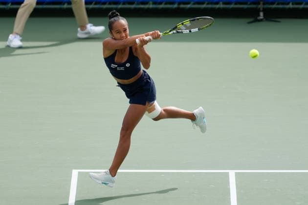 Leylah Fernandez (CAN), OCTOBER 19, 2025 - Tennis : Singles Final Match at Morita Tennis Center Utsubo during Kinoshita Group Japan Open Tennis Championships 2025 in Osaka, Japan. Noxthirdxpartyxsales  aflo_307436675