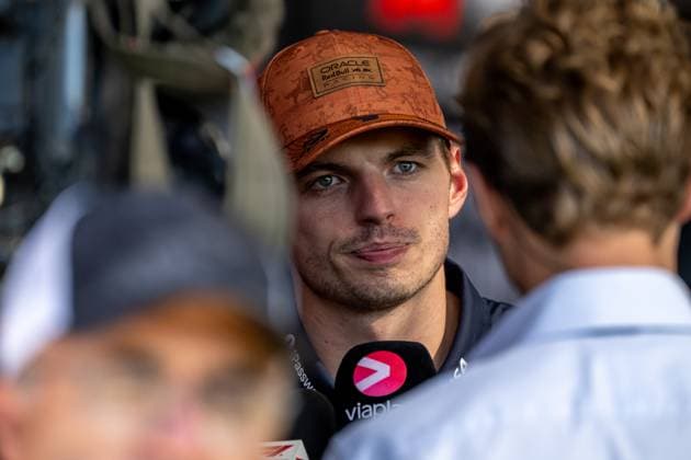 AUSTIN, TEXAS, UNITED STATES: Max Verstappen, racing for the Red Bull Racing team during the 2025 Formula 1 United States Grand Prix at the Circuit of the Americas in Austin, Texas, United States