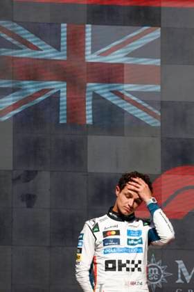 F1 - UNITED STATES GRAND PRIX 2025 NORRIS Lando (gbr), McLaren F1 Team MCL39, portrait podium during the 2025 Formula 1 United States Grand Prix, 19th round of the 2025 FIA Formula One World Championship, WM, Weltmeisterschaft from October 17 to 19, 2025 on the Circuit of the Americas, in Austin, Texas, United States of America - AustinUnited States  Copyright: xDPPIx