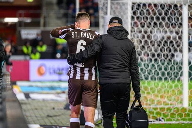 Soccer I Men I Season 2025 2026 I Bundesliga I Matchday 7 I FC St Pauli TSG 1899 Hoffenheim I 19 10 2025 James Sands 6, FC St Pauli Hamburg Millerntor Stadion Hamburg Germany Copyright: xLobecax xHenningxRohlfsx