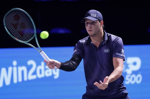 TENNIS - ATP, Tennis Herren Erste Bank Open VIENNA,AUSTRIA,20.OCT.25 - TENNIS - ATP World Tour, Erste Bank Open. Image shows Luciano Darderi (ITA).  GEPAxpictures xWalterxLuger