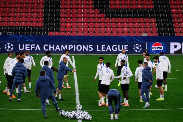 LEVERKUSEN, GERMANY - 20 OCTOBER, 2025: Luis Enrique - UEFA Champions League, MD-1, Practice PSG at BayArena.  Copyright: xx