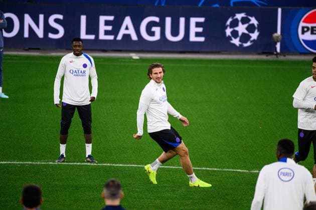 LEVERKUSEN, GERMANY - 20 OCTOBER, 2025: Illia Zabarnyi - UEFA Champions League, MD-1, Practice PSG at BayArena.  Copyright: xx