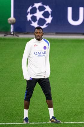 LEVERKUSEN, GERMANY - 20 OCTOBER, 2025: Ousmane Dembele - UEFA Champions League, MD-1, Practice PSG at BayArena.  Copyright: xx