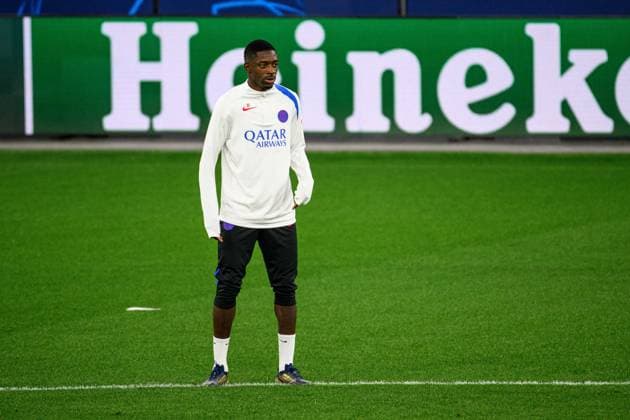 LEVERKUSEN, GERMANY - 20 OCTOBER, 2025: Ousmane Dembele - UEFA Champions League, MD-1, Practice PSG at BayArena.  Copyright: xx