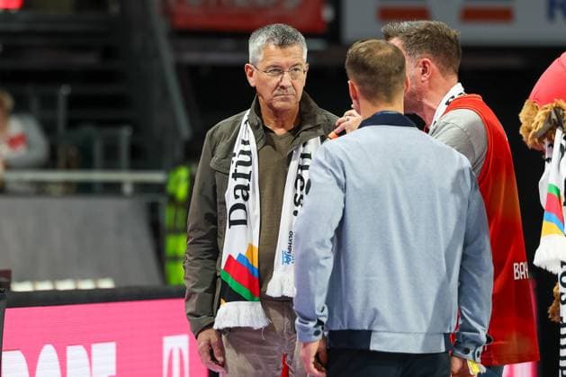 Herbert Hainer FC Bayern Muenchen, President before the game, GER, FC Bayern Basketball vs Basketball Loewen Braunschweig, Basketball, BBL Pokal, Round of 16, Season 2025 2026, 20 10 2025, GER, FC Bayern Basketball vs Basketball Loewen Braunschweig, Basketball, BBL Pokal, Round of 16, Season 2025 2026, 20 10 2025 Muenchen Copyright: xEibner-Pressefoto JennixMaulx EP_JML