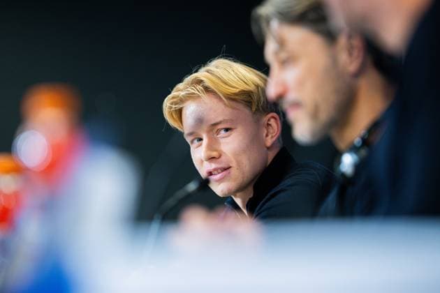 20 10 2025 Football, 2025 2026, Champions League, Press conference before FC Copenhagen Borussia Dortmund L R Daniel Svensson Dortmund , Niko Kovac Coach Dortmund