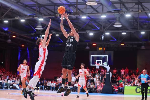 RheinStars Koeln Tigers Tuebingen, Basketball, 2 Bundesliga ProA, 20 10 2025 RheinStars Koeln Tigers Tuebingen, Basketball, 2 Bundesliga ProA, 20 10 2025 Koeln Copyright: xEibner-Pressefotox EP_RWS