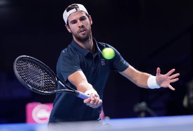 TENNIS - ATP, Tennis Herren Erste Bank Open VIENNA,AUSTRIA,20.OCT.25 - TENNIS - ATP World Tour, Erste Bank Open. Image shows Karen Khachanov (RUS).  GEPAxpictures xWalterxLuger