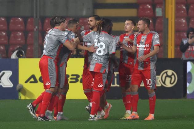 Filippo Terraciano esultanza gol 1-0 during the Serie A soccer match between Cremonese and Udinese at the Giovanni Zini Stadium in Cremona Italy - Sunday, 20 october 2025. - Soccer .  Copyright: xAlbertoxMariani LaPressex
