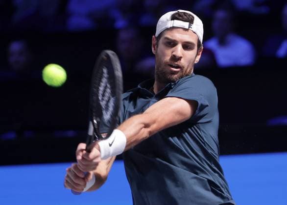 TENNIS - ATP, Tennis Herren Erste Bank Open VIENNA,AUSTRIA,20.OCT.25 - TENNIS - ATP World Tour, Erste Bank Open. Image shows Karen Khachanov (RUS).  GEPAxpictures xWalterxLuger