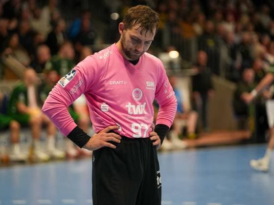 Ziga Urbic Eulen Ludwigshafen, 97 disappointed after defeat VfL Eintracht Hagen vs Eulen Ludwigshafen, Handball, 2 Bundesliga, Matchday 8, Season 2025 2026, 20 10 2025 VfL Eintracht Hagen vs Eulen Ludwigshafen, Handball, 2 Bundesliga, Matchday 8, Season 2025 2026, 20 10 2025 Hagen Copyright: xEibner-Pressefoto DamianxKruczynx EP_DKI