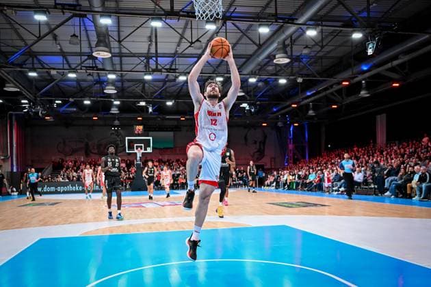 Barmer 2 Basketball Bundesliga ProA Rheinstars Köln vs Tigers Tübingen, 20 10 2025 Laurent Raphael Zoccoletti RheinStarsKöln 12 , Barmer 2 Basketball Bundesliga ProA Rheinstars Köln vs Tigers Tübingen on 20 10 2025 at Motorworld Köln in Cologne North Rhine-Westphalia Copyright: xBEAUTIFULxSPORTS Mueller-Laschetx