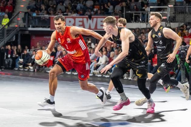 Oscar da Silva 1 FC Bayern Basketball , FC Bayern Basketball vs Basketball Loewen Braunschweig, BBL Pokal, Round of 16, 20 10 2025 Munich Bavaria Germany Copyright: xkolbert-press UlrichxGamelx