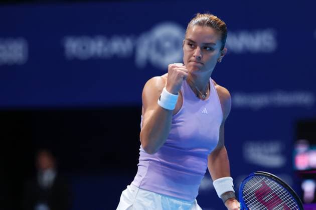 Maria Sakkari (GRE), OCTOBER 21, 2025 - Tennis : TORAY PAN PACIFIC OPEN TENNIS 2025 Singles Round 32 Match at Ariake Coliseum, Tokyo, Japan. Noxthirdxpartyxsales  aflo_307650985