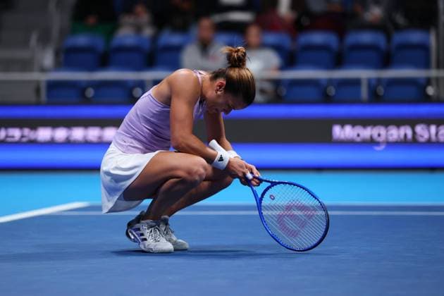 Maria Sakkari (GRE), OCTOBER 21, 2025 - Tennis : TORAY PAN PACIFIC OPEN TENNIS 2025 Singles Round 32 Match at Ariake Coliseum, Tokyo, Japan. Noxthirdxpartyxsales  aflo_307650998