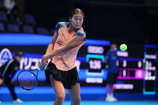 Wakana Sonobe (JPN), OCTOBER 21, 2025 - Tennis : TORAY PAN PACIFIC OPEN TENNIS 2025 Singles Round 32 Match at Ariake Coliseum, Tokyo, Japan. Noxthirdxpartyxsales  aflo_307666068