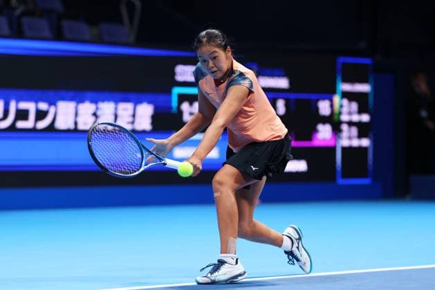 Wakana Sonobe (JPN), OCTOBER 21, 2025 - Tennis : TORAY PAN PACIFIC OPEN TENNIS 2025 Singles Round 32 Match at Ariake Coliseum, Tokyo, Japan. Noxthirdxpartyxsales  aflo_307666076