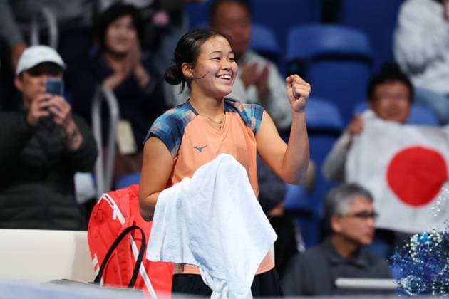 Wakana Sonobe (JPN), OCTOBER 21, 2025 - Tennis : TORAY PAN PACIFIC OPEN TENNIS 2025 Singles Round 32 Match at Ariake Coliseum, Tokyo, Japan. Noxthirdxpartyxsales  aflo_307666079
