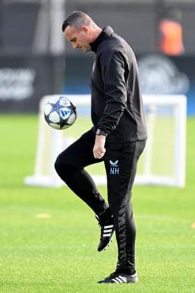 Bayern Munchen v Club Brugge - UEFA Champions League Media Activities 21 10 2025 WESTKAPELLE, BELGIUM - OCTOBER 21 : Hayen Nicky head coach of Club Brugge pictured during a training session ahead of the UEFA Champions League 2025 26 League Phase MD3 match between Bayern Munchen and Club Brugge on October 21, 2025 in Westkapelle, Belgium, 21 10 2025 Westkapelle Belgium  Copyright: xNicoxVereeckenx